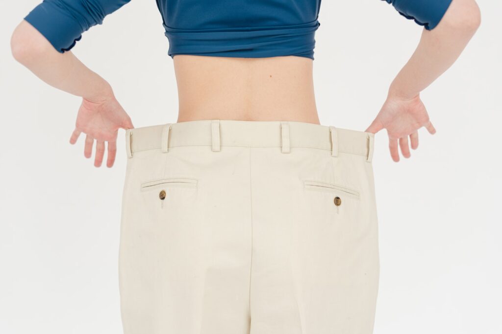 How many pounds to lose a pant size