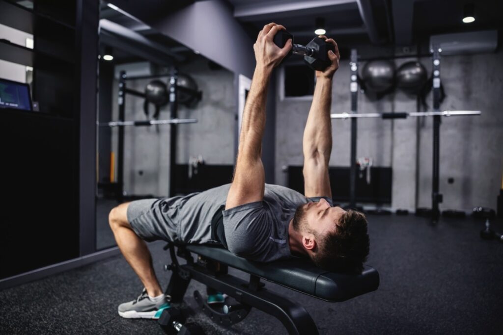 One dumbbell workout for chest